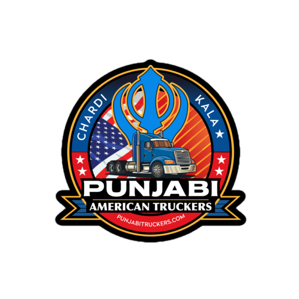 Punjabi American Truckers Sticker